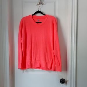 Aerie Neon Pink Crew Neck Sweater Medium